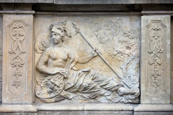 Athena Relief in Gdansk — Stock Photo, Image