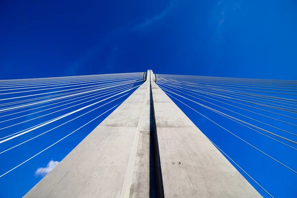 Ponte de suspensão Pylon — Fotografia de Stock