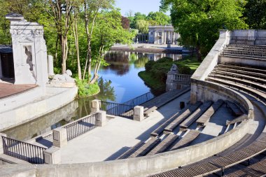 Lazienki Park in Warsaw clipart