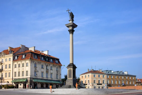 Koning Sigismund van kolom in Warschau — Stockfoto