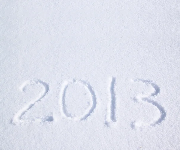 2013 на снігу — стокове фото