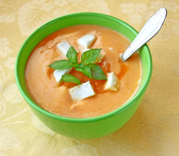 Soup of puree from a carrot — Stock Photo, Image