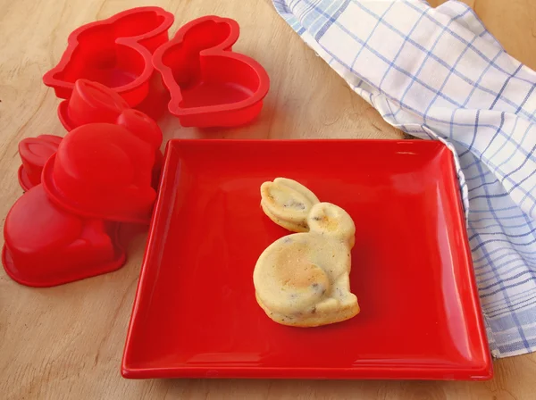 Easter baking. Easter bunny cookie — Stock Photo, Image