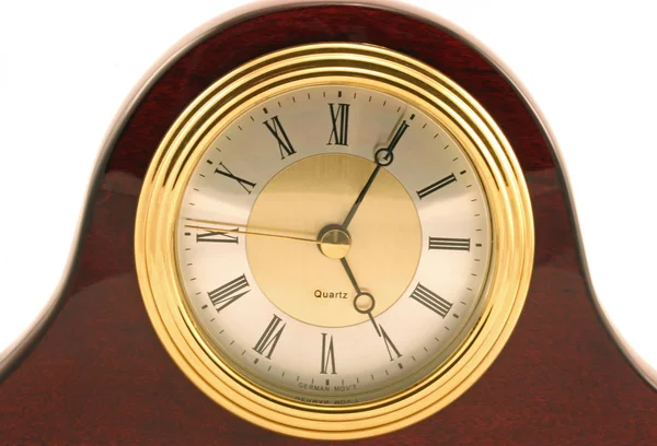 Clock on white — Stock Photo, Image