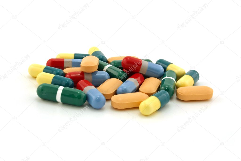 Pills against white