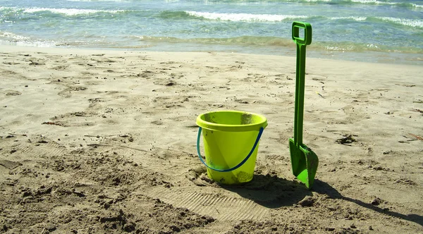 Green beach toys Stock Picture