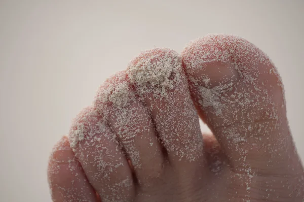 Ayak parmakları kumda — Stok fotoğraf