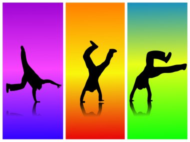 Flips and Cartwheels clipart