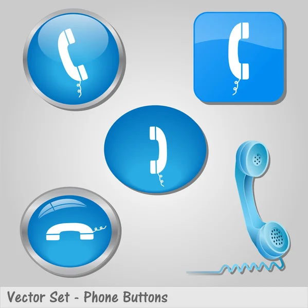 Phone Buttons — Stock Vector