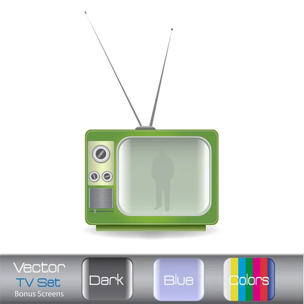 Vintage Television — Stock Vector