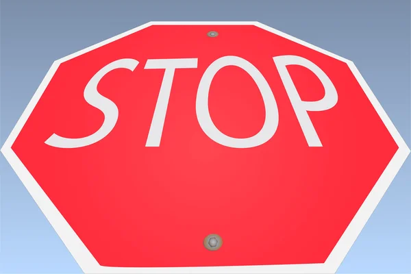 Señal de stop — Vector de stock