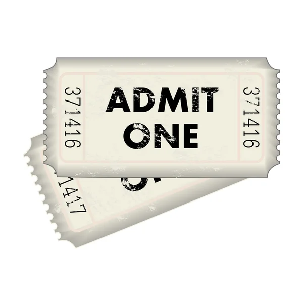 Admit One Ticket — Stock Vector