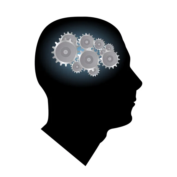 Mozku gears — Stockový vektor