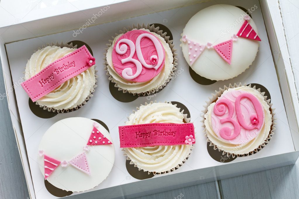30th birthday cupcakes