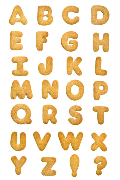 Alfabeto de las galletas — Foto de Stock