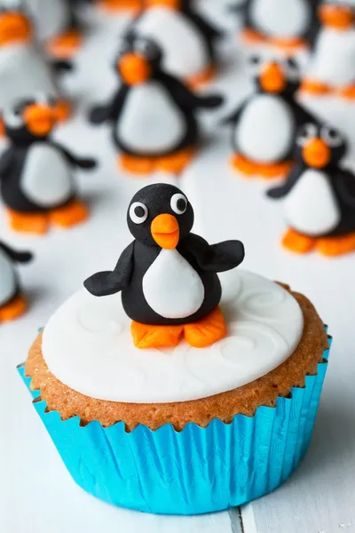 Pinguïn cupcake — Stockfoto