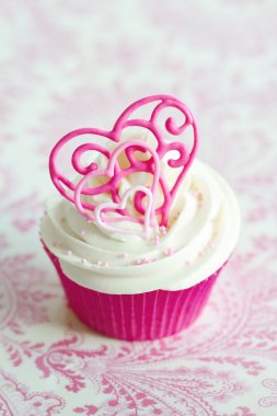 Valentine cupcake clipart
