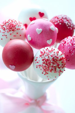 Valentine cake pops clipart