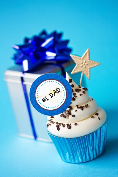 Father's day cupcake — Stock Photo, Image