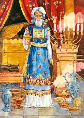 Ancient Israel. High priest clipart