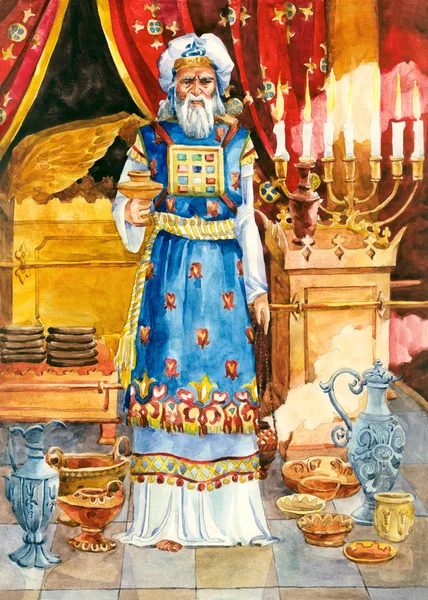 Eski İsrail. Baş Rahip — Stok fotoğraf