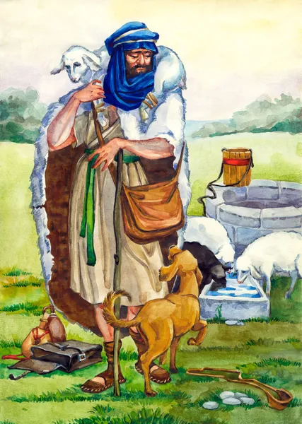 Ancient Israel. Shepherd — Stock Photo, Image
