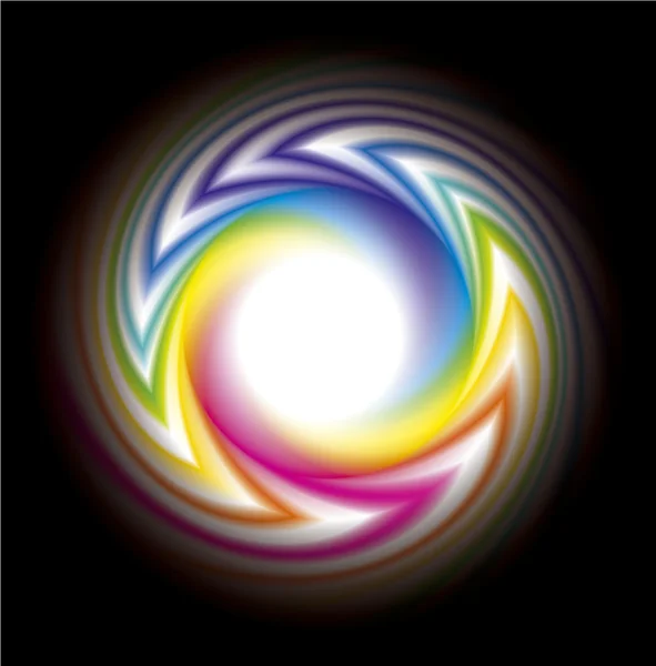 Cadre vectoriel des bandes de couleur arc-en-ciel — Image vectorielle