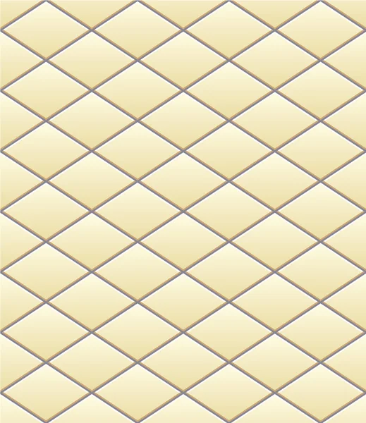 Vector pattern of diamonds beige tile — Stock Vector