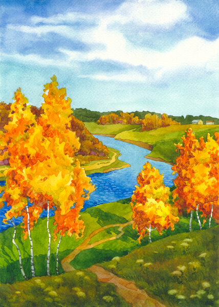 Яркая осень
