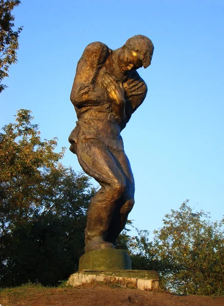 Stock image Monument wounded soldier