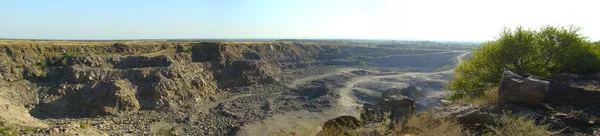 stock image Panoramic view of quarry granite