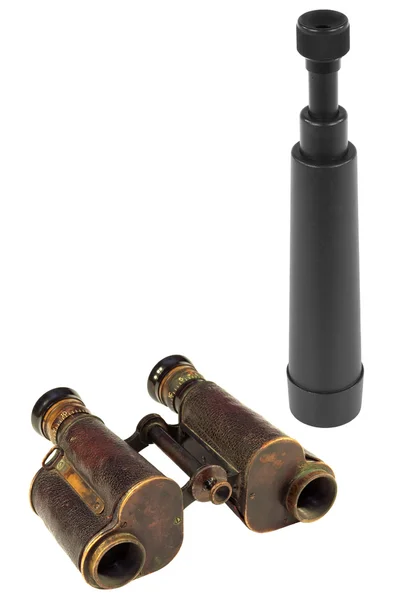 双筒望远镜和天文望远镜 — 图库照片