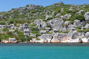 kekova, Türkiye'de taş lahitleri