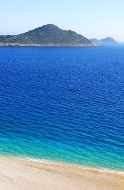 Yalnız beach, Akdeniz kıyısında, Türkiye