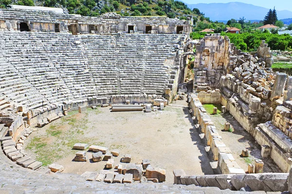 Древний амфитеатр в Майре, Турция — стоковое фото