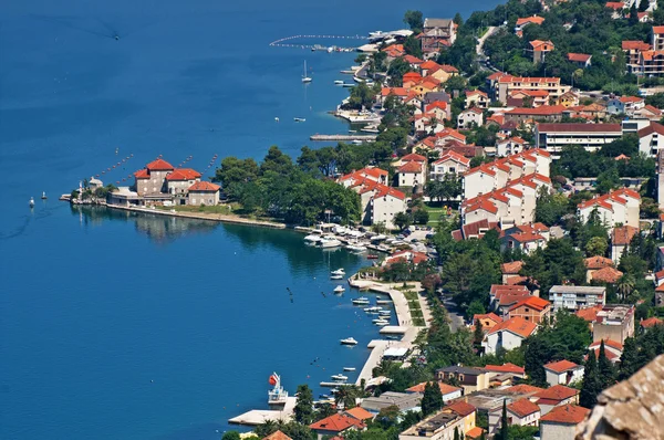 Kotor vanha kaupunki ja Boka Kotorska lahti, Montenegro — kuvapankkivalokuva