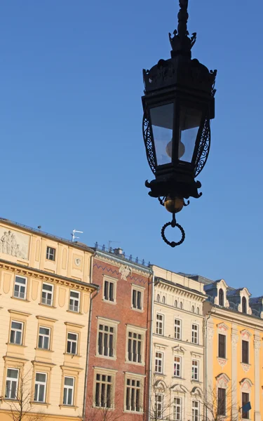 Teil eines historischen Gebäudes am Marktplatz in Krakau. Polen — Stockfoto