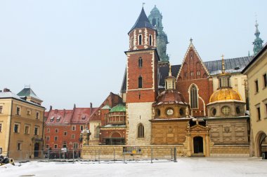 Wawel Cathedral in Krakow, Poland clipart
