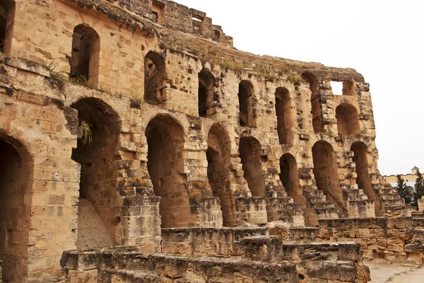 Része amphitheater el jem, Tunézia — Stock Fotó
