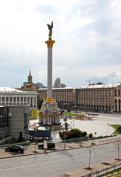 Plaza Maidan Nezalezhnosti, Kiev, Ucrania — Foto de Stock