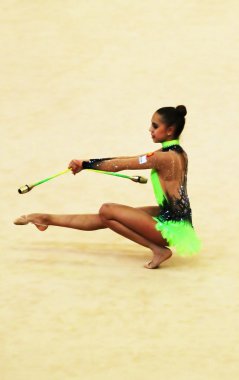 Margarita Mamun (Russia) performs at Deriugina Cup clipart