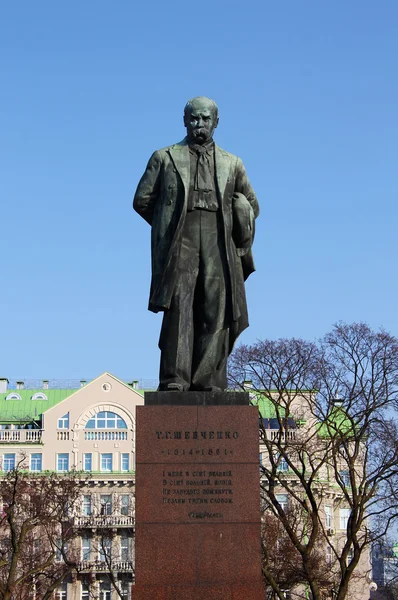 Taras Sjevtsjenko monument, kiev, Oekraïne — Stockfoto