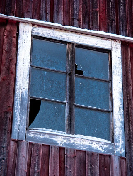 Холодне вікно — стокове фото