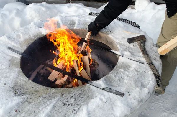 stock image Camp fire