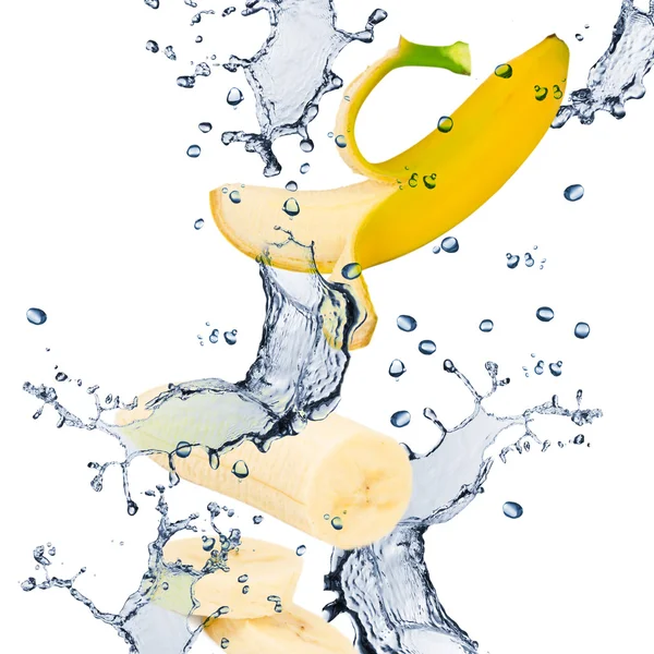 Splash met fruit — Stockfoto