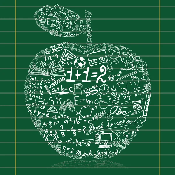 Æble – Stock-vektor