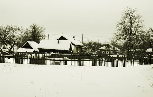 冬の村 — ストック写真