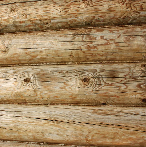 Una pared de troncos — Foto de Stock