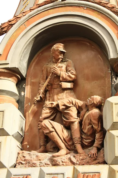 Grenadiers Anıtı kiliseye heykel grubu — Stok fotoğraf