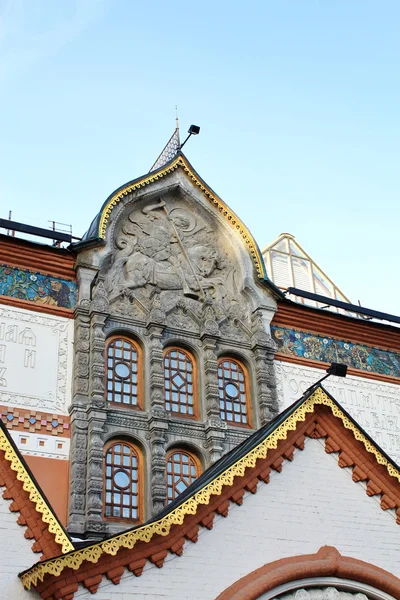 Fasada z galerii Tretiakowskiej w Moskwie (szczegóły) — Zdjęcie stockowe